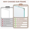 8x8 Picture Frame, Solid Oak Wood 8 x 8 Picture