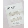 White sequin nails, silver magnet gel, wedding nails, handmade nail