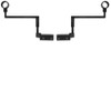 Curtain Pole Bracket, No Drilling - Easy Attachment for Double