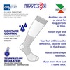 Travelsox mens Compression socks, Black, Large US