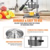 Gowintech Commercial Heavy Duty Cast Iron Hand Press Manual Orange
