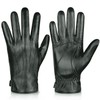 Alepo Genuine Sheepskin Leather Gloves for Men, Winter Warm Touchscreen