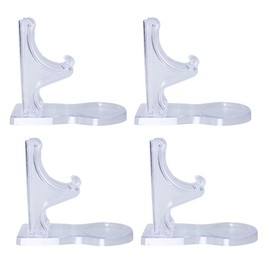 Zmmyr 4 Packs Acrylic Display Stands China Tea Cup Holder Display Saucer European Coffee Shelf Display Stand Holder High Feet