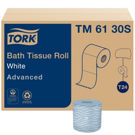 Tork Bath Tissue Roll Advanced 2-ply For everyday use at home Biodegradable 4x3.75", 500 sheets/roll, 48 rolls/case
