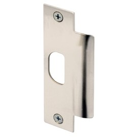 Prime-Line U 11199 Door Strike, Commercial, ASA 1-1/4 x 4-7/8 In. with Screws, Satin Nickel Finish (Single Pack)