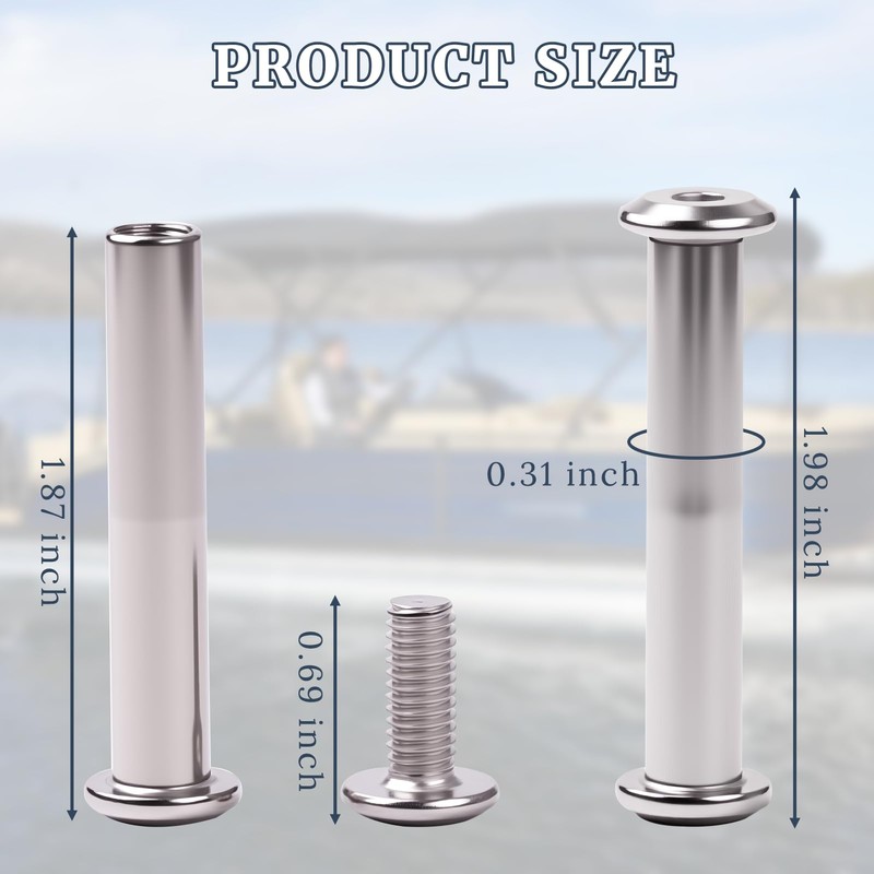 Top Connector Bracket Mounting Bolt Replacement Compatible with Bennington SS