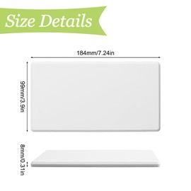 UFURMATE Blank Cover Wall Plate 2PCS White Screwless Blank Wall Plate Plastic 1-Gang Blank Device Outlet Cover Electrical Covers for Unused Outlets or Switches