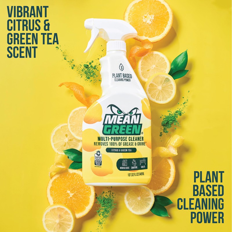 Mean Green Non-Concentrated Ready-to-Use Multi-Purpose Cleaner, Citrus & Green Tea,