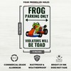 Venicor Frog Parking Sign Decor - 9 x 14 Inches