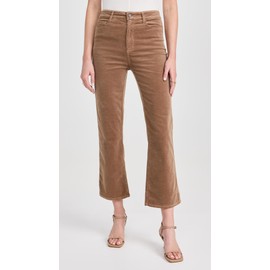 PAIGE Women's Courtney Corduroy Pants, Burnt Sugar, Brown, 25