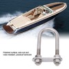 12x130mm Marine Bow Stern Eye U Bolt with Adjustable Screw