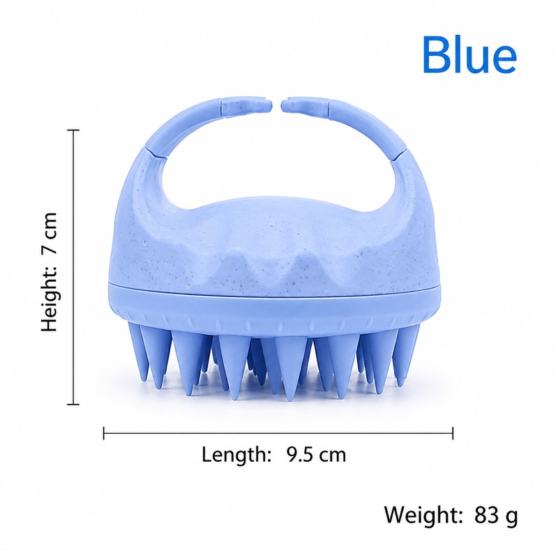 Silicone Scalp Massage Brush for Hair Washing – Soft Cleansing