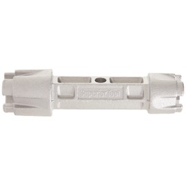 Superior Tool 06020 Tub Drain Wrench (Dumbell Wrench)-Dual Ended Drain Wrench that fits 3/8 or 1/2 Inch Ratchet Wrench