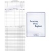 Secretary Deskbook Check Register - Size 6 3/8 x 8