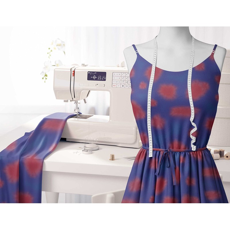 Soimoi Viscose Chiffon Fabric Tie Dye Tie-Dye Print Fabric by