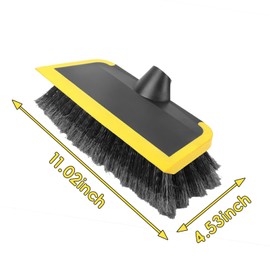 Opow Soft Bristle Washing Brush Head Kit with Rubber Bumper – Scratch-Free Cleaning Scrub for Car, RV, Boat, Solar Panels – Fits ¾ Acme Threaded Poles – (Pole Not Included)