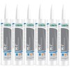 6 Pcs of White Structural Sealant 10-oz 6 Tubes Miami