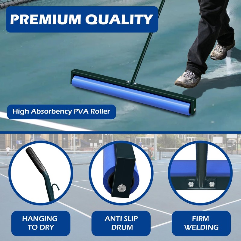 Tennis Court Squeegee, Lightweight Quick Clearing Tools for Tennis Basketball