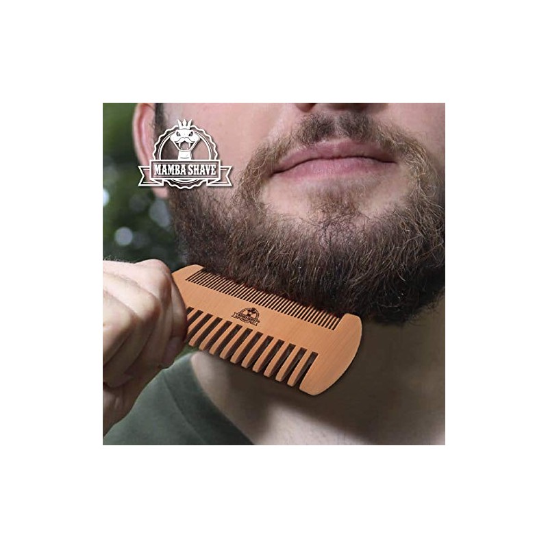 Mamba Shave Kit de Peine y Cepillo para Barba. Rattle