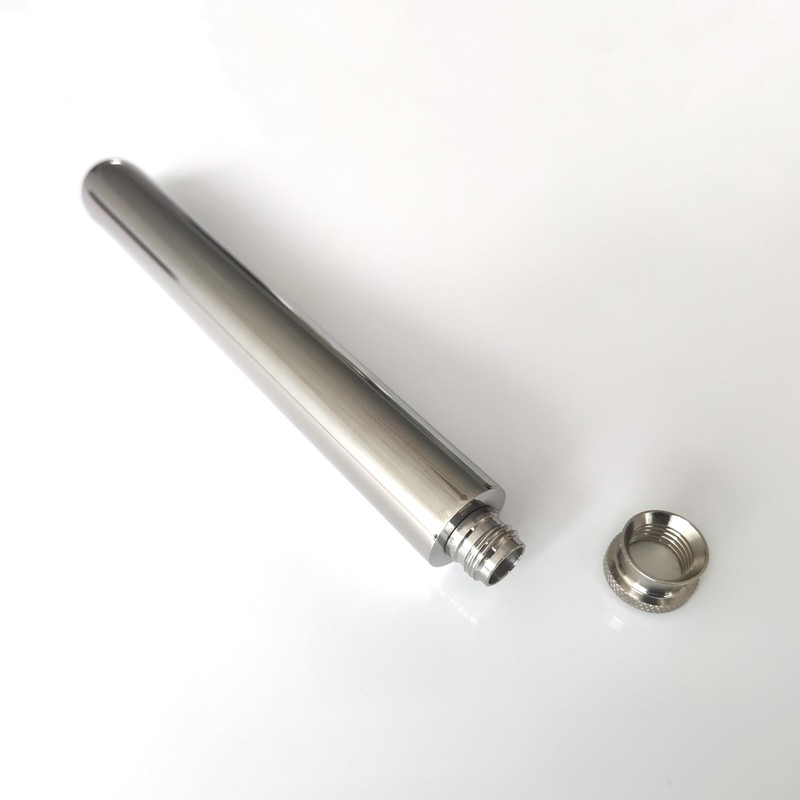 CNFLASK Stainless Steel 2oz Tube Flask Portable Mini Water Bottle
