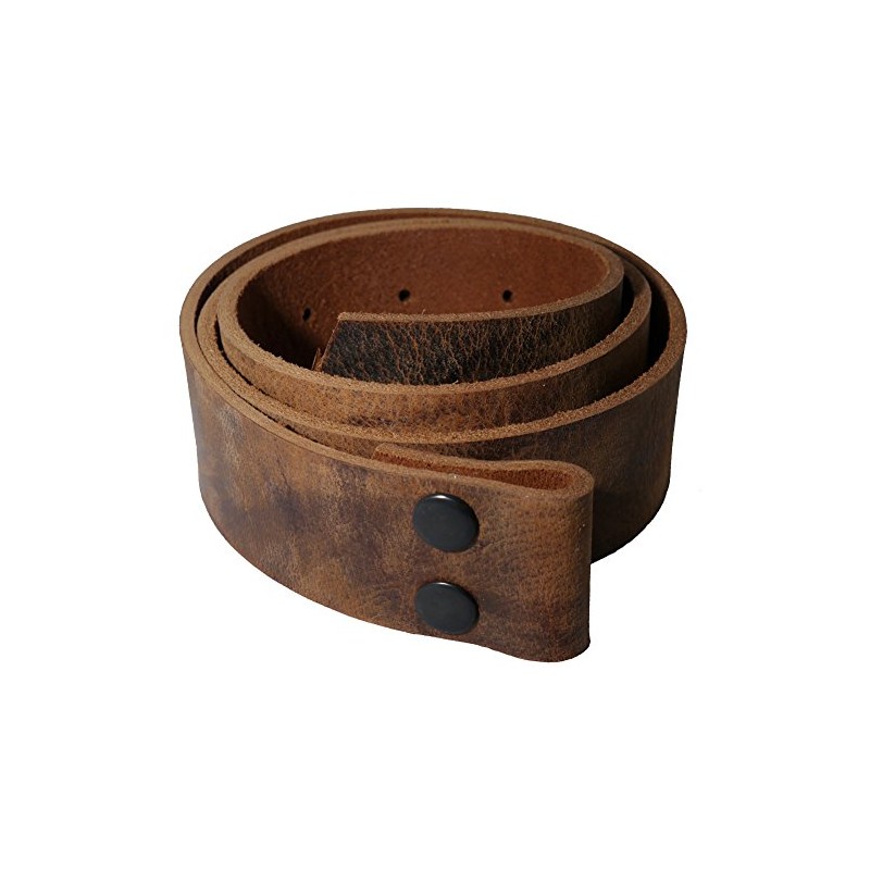 Wolfszeit Full Leather Replacement Belt with Press Studs (WED) -