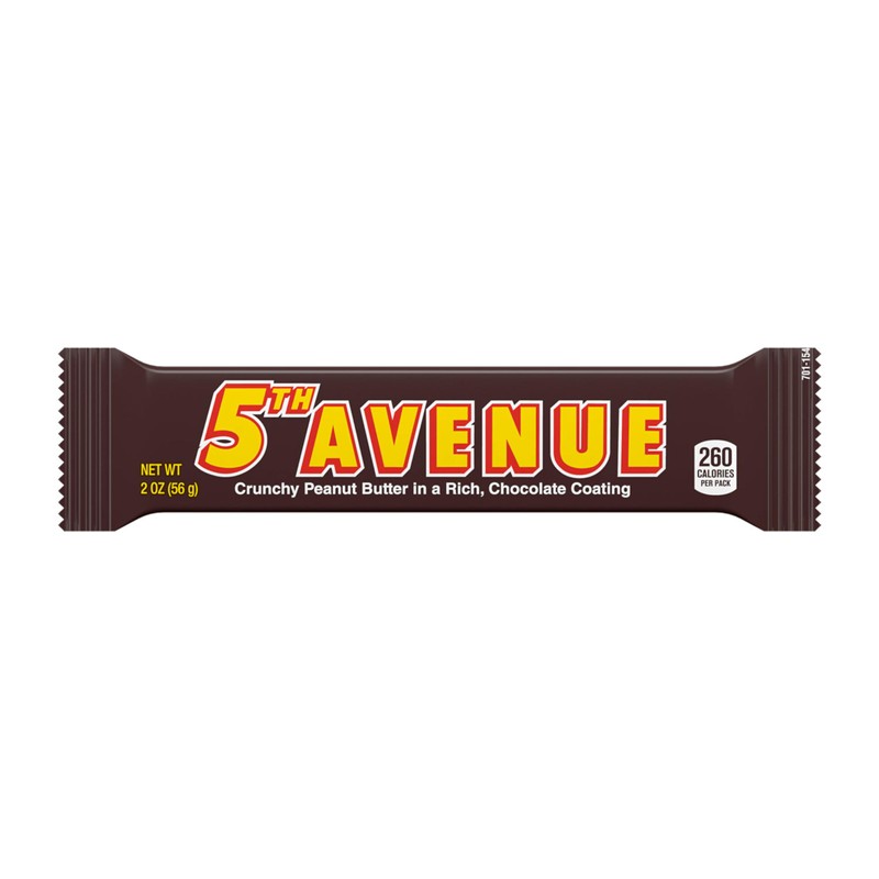 5TH AVENUE Chocolatey Coated Crunchy Peanut Butter Candy Bars, 2