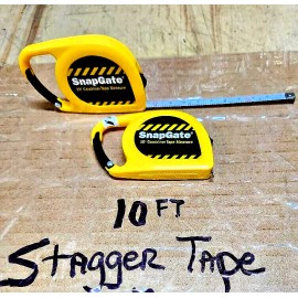 Snap Gate Go Kart Race Tire Stagger Tapes, 10 ft (2 Pack)