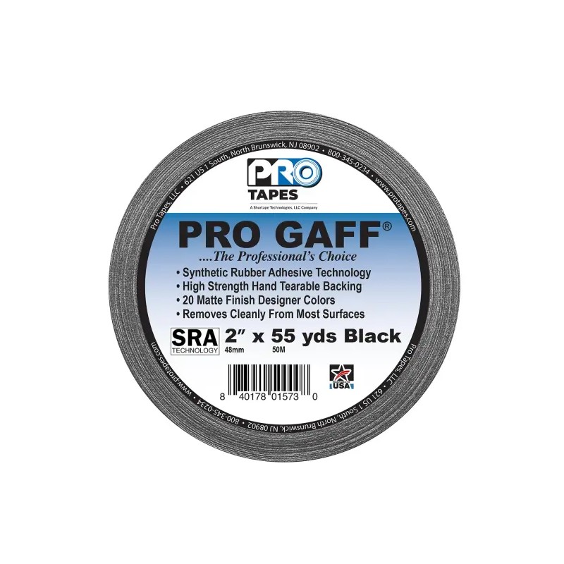 Pro 프로 개퍼 개퍼스 테이프 2인치 x 55야드 블랙 Pro