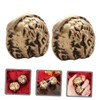 NOLITOY Chinese Decorative Hand Exercise Balls Brass Walnut Handballs Small
