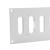 200x100 mm (8x4") Sliding Grille Made of Sheet Steel, White