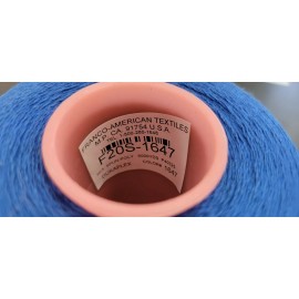 Franco American Textiles 12,000 Yard Royal Blue Sewing Machine Thread 2 Spool Cones Supplies Spun Poly