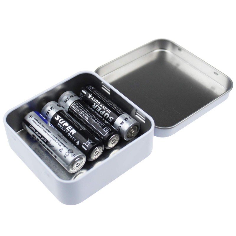 Goodma 12 Pieces Square Metal Empty Tins Home Storage Containers