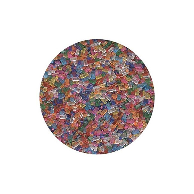 Confectionery House Rainbow Mix Coarse Sugar Crystals 4 Oz. by