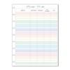 Color Password Tracker for 9-Disc Planners, Password Log, Pre-punched Planner