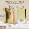 Therwen 8 Pcs Sliding Mirror Closet Door Roller Wheels Replacement