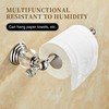 Chrome Toilet Roll Paper Holder,Silver Crystal Bathroom Tissue Holder