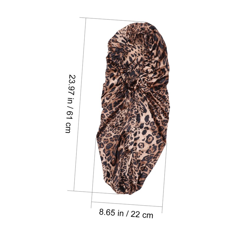 FOMIYES Pcs Satin Silk Bonnet Sleep Cap Multi-use Silk Turban