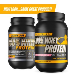 Goliath Labs Goliath Labs 100% Whey Protein Powder Isolate ?C Fast-Absorbing Workout Supplement for Men & Women ?C 25g Protein, 5.5g BCAAs?C Lean Muscle Growth & Recovery ?C 5 lbs/68 Servings (Peanut Butter Chocolate)