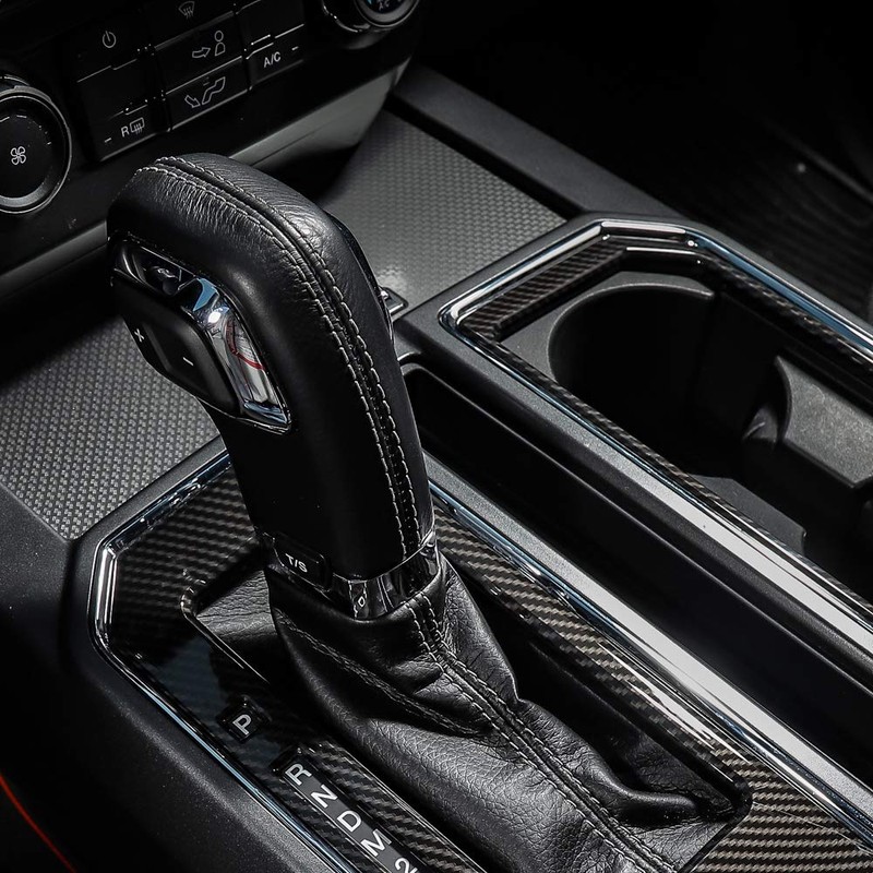 Voodonala Carbon Fiber Grain Cab Gear Shift and Cup Holder