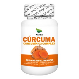 Curcuma Complex 100 Cápsulas, Calidad Premium Sabor Natural