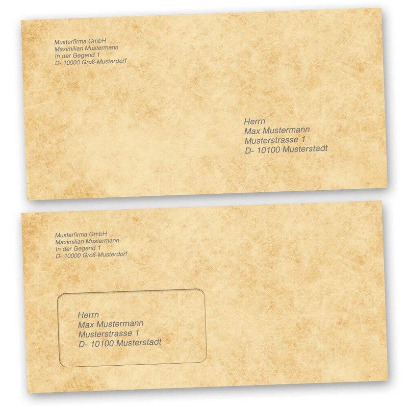 Envelopes Antique & History, History 10 Envelopes (without Window) DIN