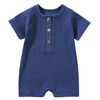 Ohrwurm Organic Cotton Baby Romper Jumpsuit One-Piece Outfit Button-Up Design