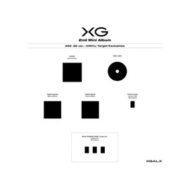 XG 2nd Mini Album, AWE -XG ver.- (VINYL) Target Exclusives, Includes Cover, Vinyl Disc, Inner Sleeve, Photo Book, Photo Card, Solo Trading Card