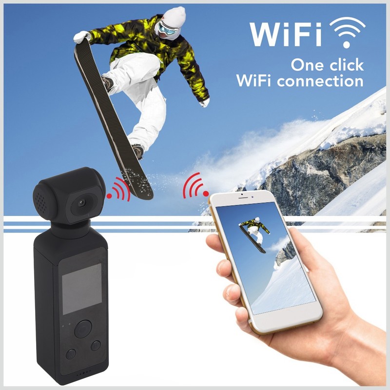 Pocket Camera 4K HD 270° Rotatable Anti Shaking Wifi with