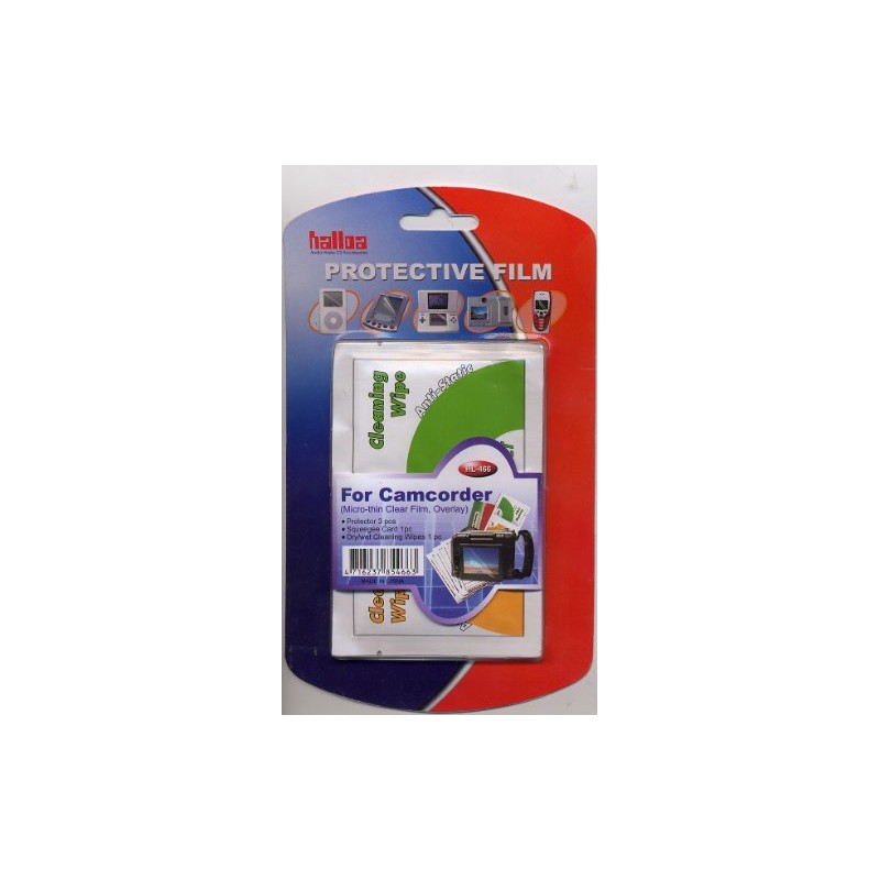 Halloa Protective Film For Camcorders With Anti Static Wipe