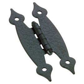 Richelieu Hardware - BP205390 - Bag of 2 units - Traditional Metal Country Hinge - 2053 - Black Finish