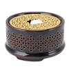 Teapot Warmer Tea Coffee Warmer Base Ceramic Heater with Spoon