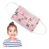 Cubrebocas Infantil Tricapa Rosa Con Pandas Ambiderm 50pzs Color Rosa