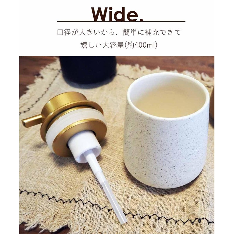 Foam Type Soap Dispenser, Ceramic, Stylish, Hand Soap Refill Container,