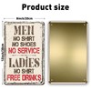 QYAYIK Tin Bar Sign 12 x 8 Inch - Men,